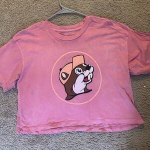 Pink Graphic Crop Top